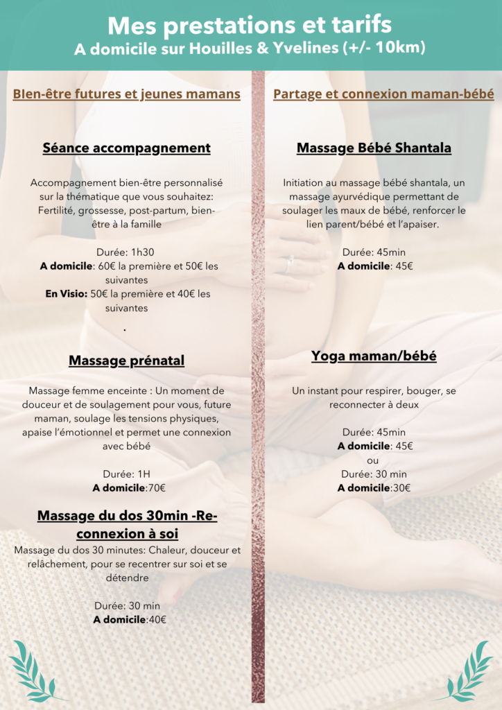 Prestations et tarifs